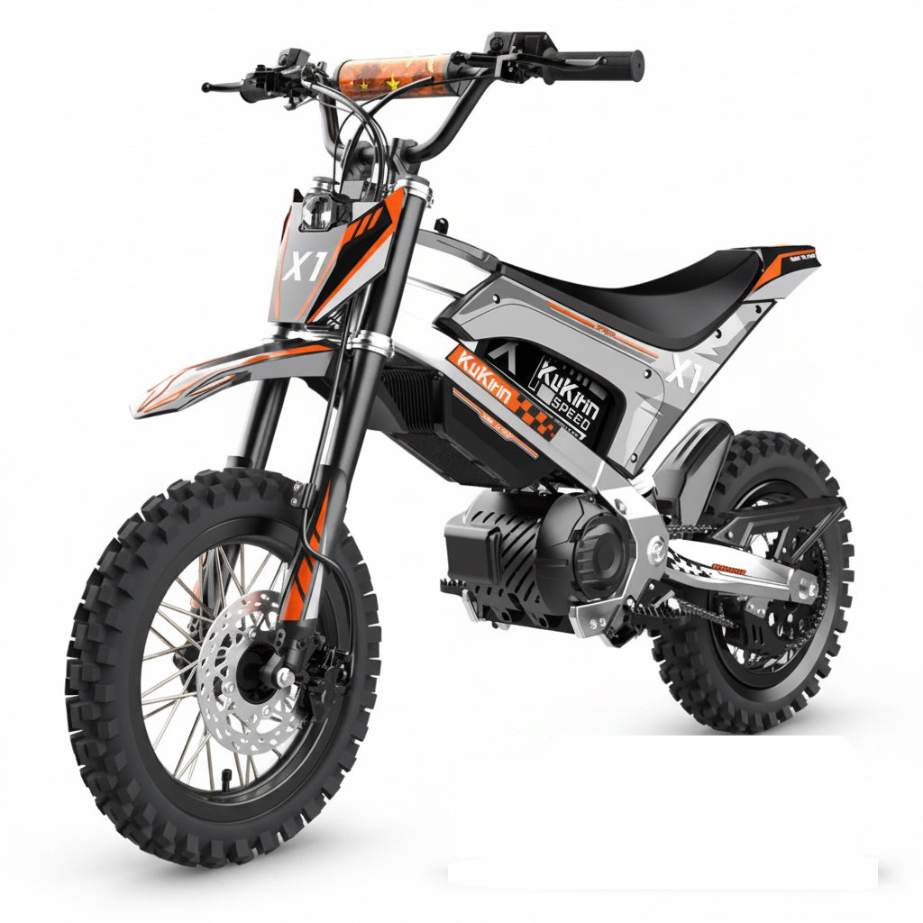Elektromotorrad KuKirin X1, 1000-W-Mittelmotor, 48-V-Akku mit 20,8 Ah, 14/12-Zoll-Geländereifen — Foto 1