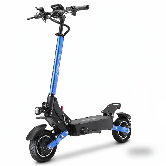 Elektroroller Halo Knight T108, 10-Zoll-Straßenreifen, 2 × 1000-W-Motoren, Höchstgeschwindigkeit 65 km/h – Schwarz — Foto 1