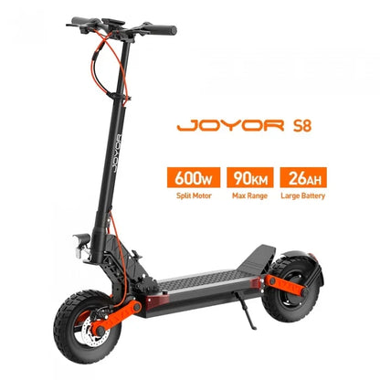 Joyor S8, 600-W-Motor, 48-V-Akku mit 26 Ah, 10-Zoll-Reifen, Höchstgeschwindigkeit 25 km/h, Reichweite 90 km — Foto 6